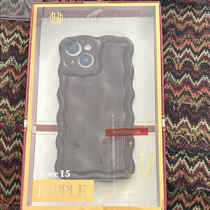 House of Harlow 1960 Ripple Case for iPhone 15 - Chocolate Brown